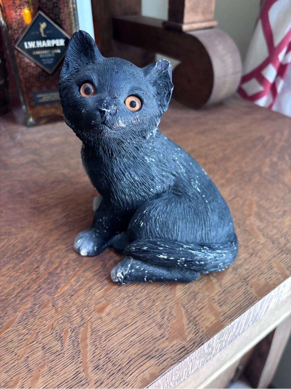 Sandicast Black Cat Figurine Decorative Statue - Black